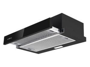 MEX Pull-Out Hood, 60 cm, Black Glass